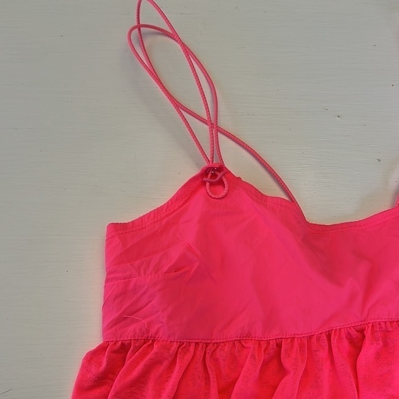 Free People FP Movement New NWT Hot Pink Strappy Top Size XS - Picture 5 of 12
